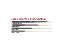 Pure X HXTP01 Break Jump Cue -Passion Billiards 3 piece player