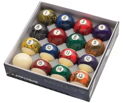 Action Black Swirl Marble Pool Ball Set