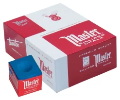 Master Chalk (Box Of 144 Cubes) -Passion Billiards chm144 skyblue 01