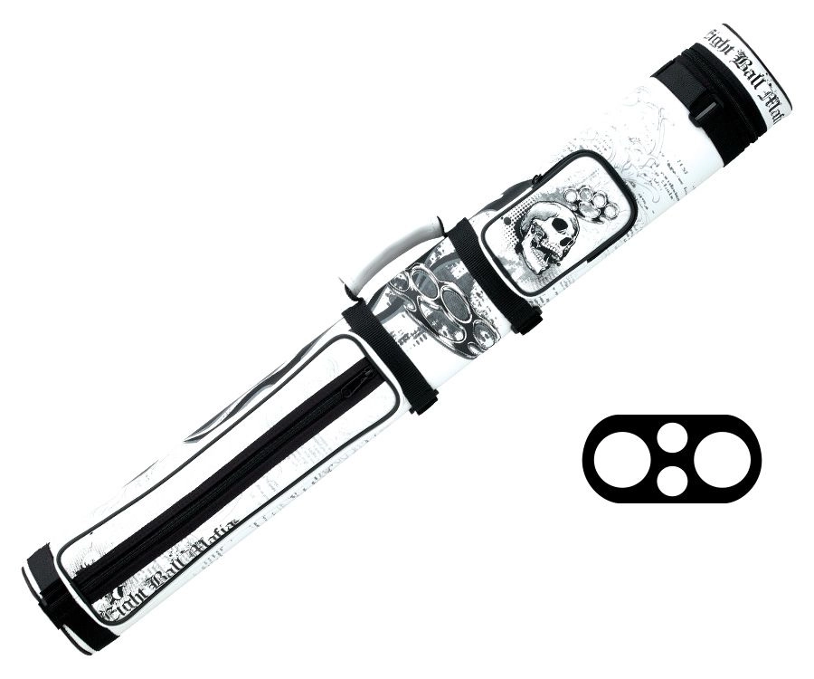 Eight Ball Mafia White Knuckles 2 Butt 2 Shaft Hard Case 1 Eight Ball Mafia White Knuckles 2 Butt 2 Shaft Hard Case