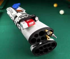 Eight Ball Mafia White Knuckles 3 Butt 5 Shaft Hard Case 7 Eight Ball Mafia White Knuckles 3 Butt 5 Shaft Hard Case -Passion Billiards ebmc35e 01 2