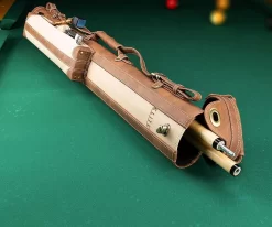 Elite 2x2 Vintage Cue Case Black -Passion Billiards ecv22 chestnut 01 3