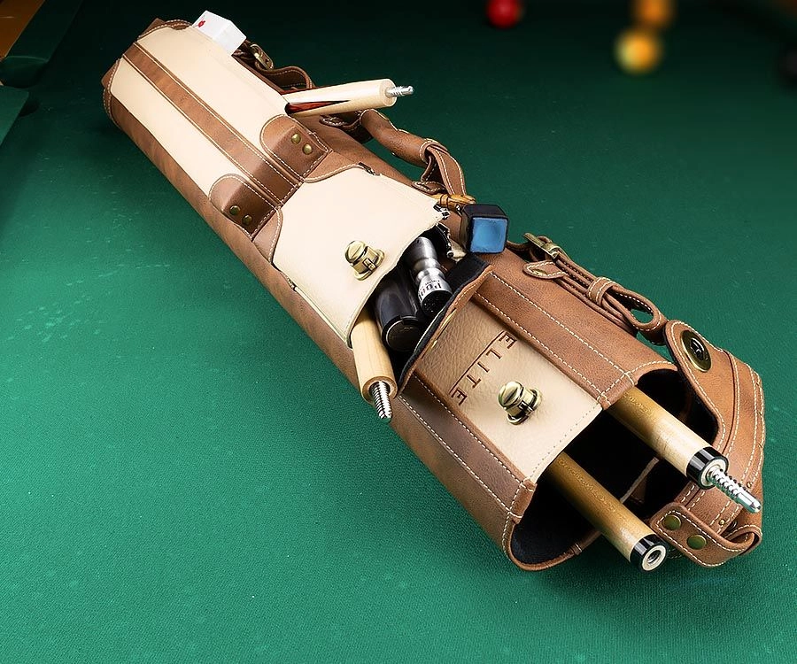 Elite 2x4 Vintage Cue Case Chestnut 3 Elite 2x4 Vintage Cue Case Chestnut - Image 3