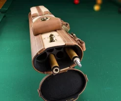 Elite 2x4 Vintage Cue Case Black -Passion Billiards ecv24 chestnut 02 1