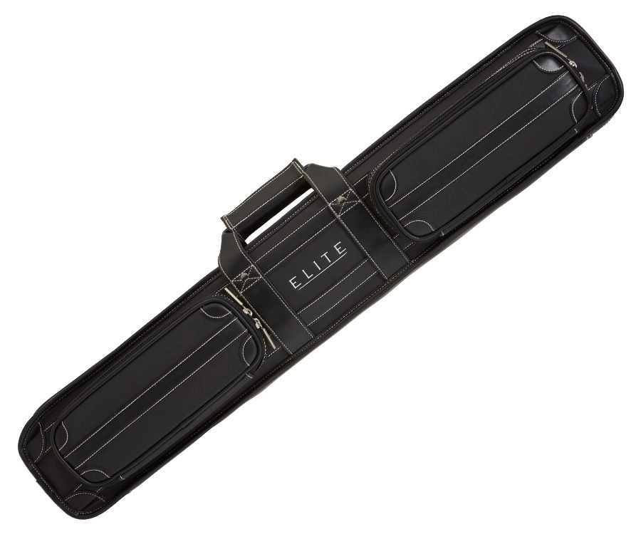 Elite 4x8 Vintage Vinyl Soft Cue Case Black 2 Elite 4x8 Vintage Vinyl Soft Cue Case Black - Image 2