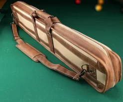 Elite 4x8 Vintage Vinyl Soft Cue Case Chestnut -Passion Billiards ecvs48 chestnut 04