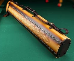 Instroke Tooled 3 Butt 7 Shaft Leather Case -Passion Billiards ist37 rust 02
