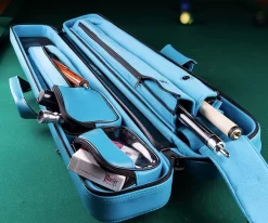 Molinari 2 Butt 4 Shaft Black/Cyan Hybrid Cue Case 11 Molinari 2 Butt 4 Shaft Black/Cyan Hybrid Cue Case -Passion Billiards mlcf24 01 3