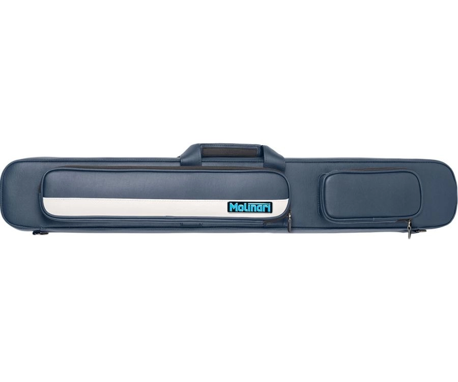 Molinari 2 Butt 4 Shaft Navy Flat Cue Case 3 Molinari 2 Butt 4 Shaft Navy Flat Cue Case - Image 3