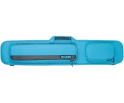Molinari 3 Butt 6 Shaft Cyan/Black Flat Cue Case