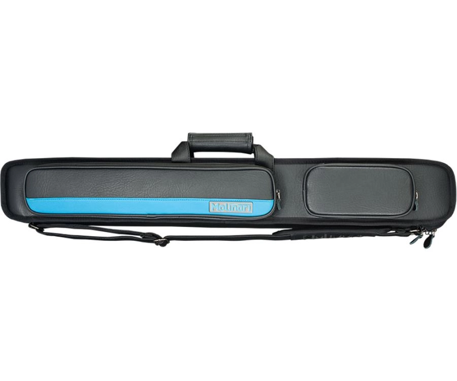 Molinari 2 Butt 4 Shaft Black/Cyan Hybrid Cue Case 2 Molinari 2 Butt 4 Shaft Black/Cyan Hybrid Cue Case - Image 2