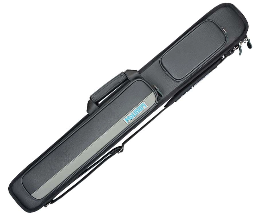 Molinari 2 Butt 4 Shaft Black/Grey Hybrid Cue Case 2 Molinari 2 Butt 4 Shaft Black/Grey Hybrid Cue Case - Image 2
