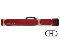 Outlaw OLX22 2 Butts 2 Shafts Hard Case - Red
