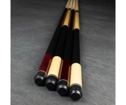 Economy Two-Piece Pool Cue Bundle (4 House Cues Set) -Passion Billiards pdeco bundle