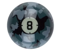 Aramith Camo Single Replacement Balls -Passion Billiards rbcam 8ball 01