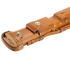 Tango Pampa Tan 2 Butt 4 Shaft Leather Cue Case -Passion Billiards tapm24 tan 03