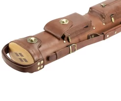 Tango Pampa Chestnut 3 Butt 5 Shaft Leather Cue Case 7 Tango Pampa Chestnut 3 Butt 5 Shaft Leather Cue Case -Passion Billiards tapm35 chestnut 03