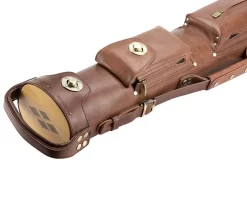 Tango Pampa Chestnut 3 Butt 7 Shaft Leather Cue Case -Passion Billiards tapm37 chestnut 03